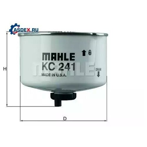 MAHLE KC241D KC241D_фильтр топливный \ Land Rover Range Rover 3.0/3.6TD 06