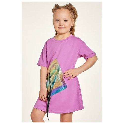 фото Платье deloras, размер 104 см, фиолетовый, 18737