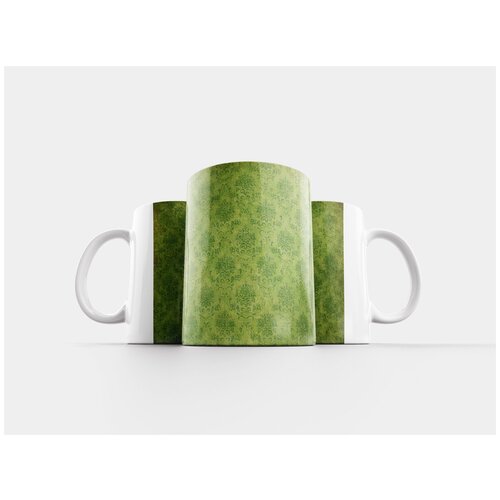 фото Кружка "задний план, зеленый, шаблон" 320 мл lotsprints