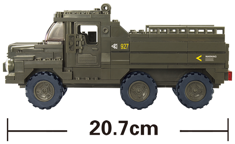 Конструктор Sluban серия Армия, модель M38-B0301, Армейский Грузовик 230 деталей