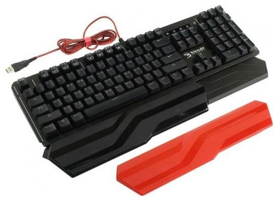 Клавиатура A4Tech Bloody B975 механическая черный USB Multimedia for gamer LED подставка для запястий