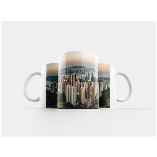 фото Кружка "город, городской ландшафт, небоскреб" 320 мл lotsprints