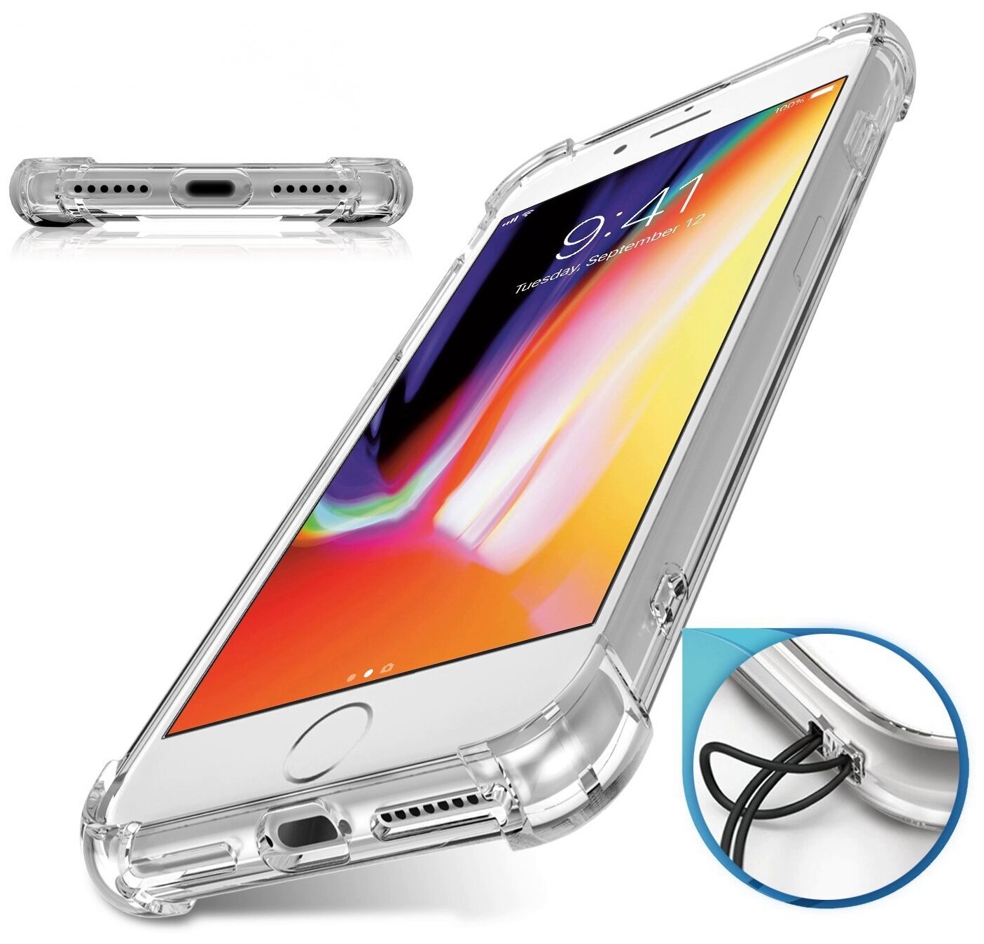Чехол панель накладка MyPads для Realme XT / OPPO K5 с защитными заглушками с защитой боковых кнопок с усиленными углами силиконовая прозрачная — фото 10