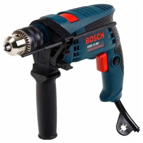 Дрель ударная BOSCH GSB 13 RE (ЗВП) ударная дрель bosch gsb 16 re 2009 case звп 750 вт синий