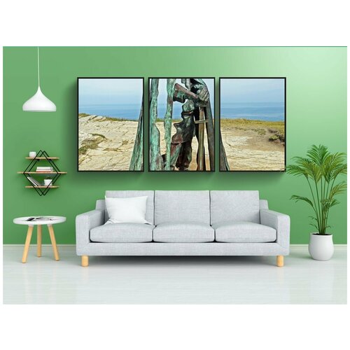 фото Набор модулных постеров для интерьера "король, артус, металл" 60x90 см. в тубусе, без рамки lotsprints