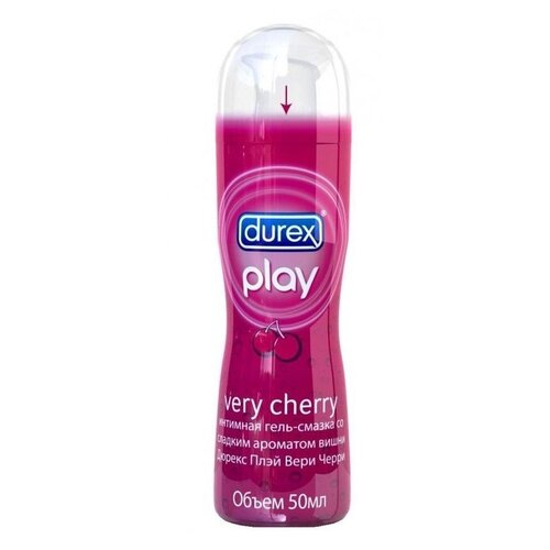 Интимная гель-смазка DUREX Play Very Cherry с ароматом вишни - 50 мл. гель смазка durex play cherry very 100 мл