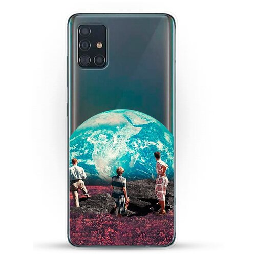 фото Силиконовый чехол вид на землю на samsung galaxy a51 andy & paul