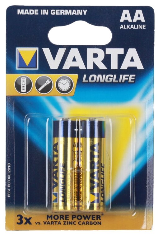Батарейка Varta Longlife АА блистер 2