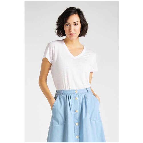 фото Футболка lee v neck tee белый xl l41jenlj