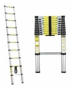 Телескопическая лестница МИ 4.1м 14ступ.