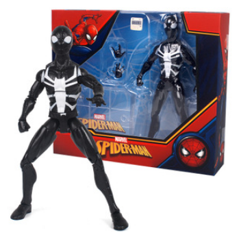 Подвижная фигурка чёрного Человека-Паука - Black Spiderman (17 см.)