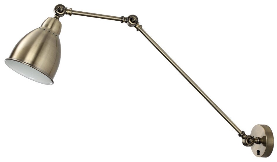 Настенное бра Arte Lamp Braccio A2055AP-1AB, E27, кол-во ламп:1шт, Бронза