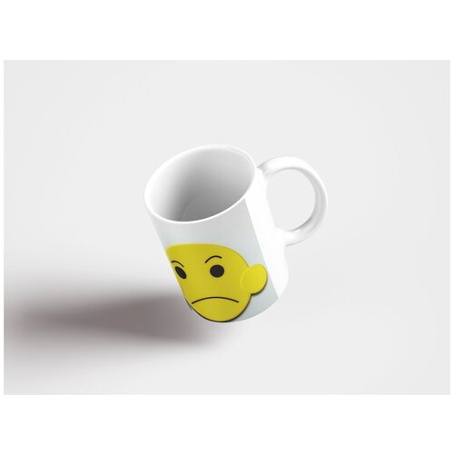фото Кружка "смайлик, смайлики, эмоции 320 мл. белая lotsprints