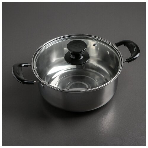 Кастрюля из нержавеющей стали Promo 17 л 208 см с крышкой 708₽