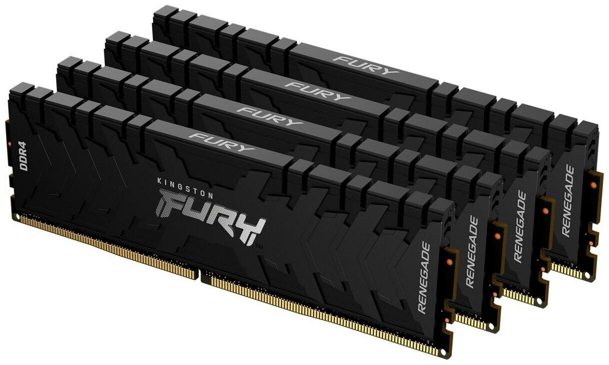 Оперативная память для компьютера Kingston FURY Renegade Black DIMM 64Gb DDR4 3600MHz KF436C16RB1K464