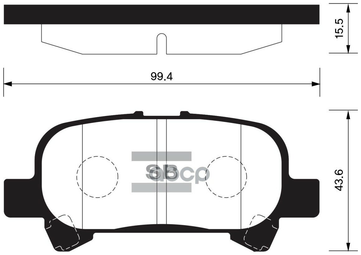 Тормозные Колодки Дисковые Sp1364 Sangsin brake арт. SP1364