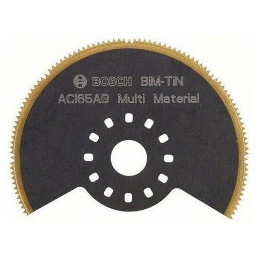 фото Bosch полотно пильное для мфи bosch aci65eb (2.608.661.759) сегм.диск, bim-tin, 65мм, универсальное