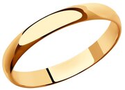 Кольцо обручальное SOKOLOV, красное золото, 585 проба