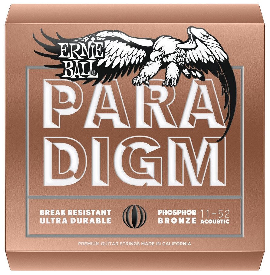 ERNIE BALL 2078 Paradigm Phosphor Bronze Light 11-52 Струны для акустической гитары