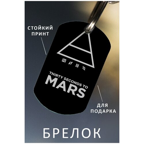 Брелок для ключей 30 Секунд до Марса 30 Seconds to Mars мужской женский аксессуар, брелок на ключи детский подарок ребенку сыну или дочке Zhenya Cloud   