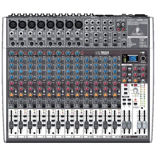 фото Behringer xenyx x 2222usb малошумящий микшерный пульт с usb-интерфейсом