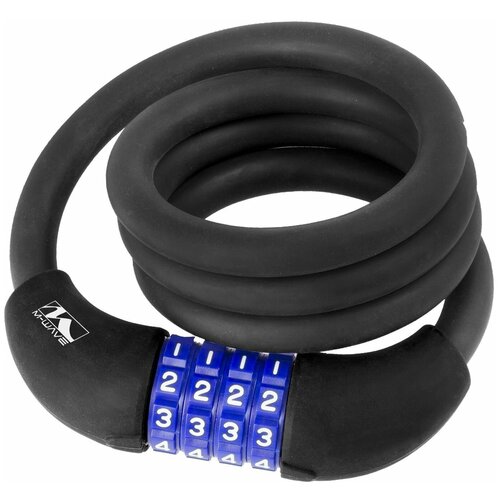 фото Замок велосипедный противоугонный 1000 мм черный m-wave
