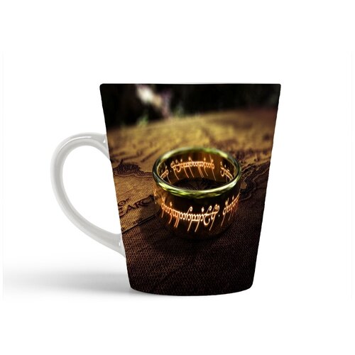 фото Кружка-латте coolpodarok властелин колец кольцо всевластия магия