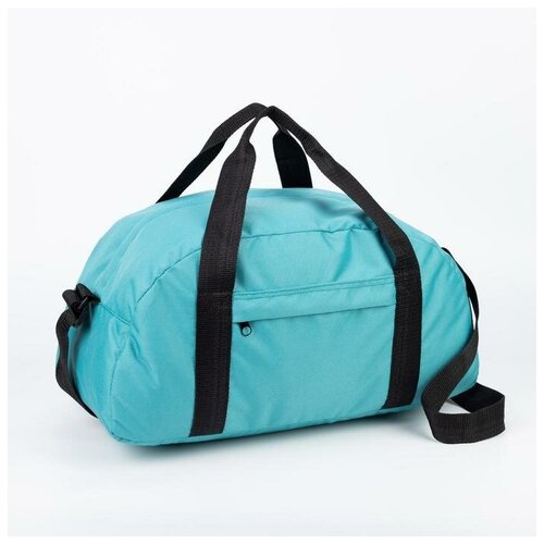 Сумка спортивная ЗФТС 6245247, 45х24х45 см, бирюзовый сумка спортивная зфтс 6245245 45х24х45 см синий