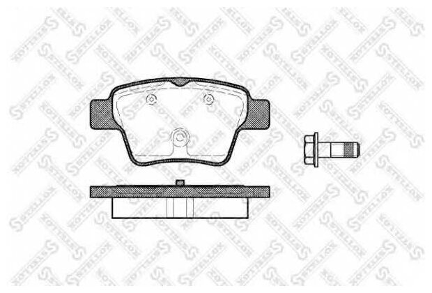 STELLOX 1149000BSX 1149 000B-SX_=1138 00=FDB1784 ! колодки дисковые з Citroen C4, Peugeot 307 1.4-2.0/HDi 16V 04>