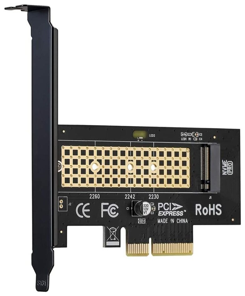 Адаптер M2 NVME в PCIe 30 x4 KS-is