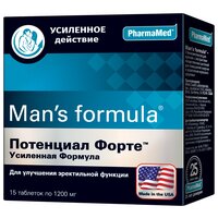 Man's Formula потенциал форте усиленная формула таб., 15 шт.