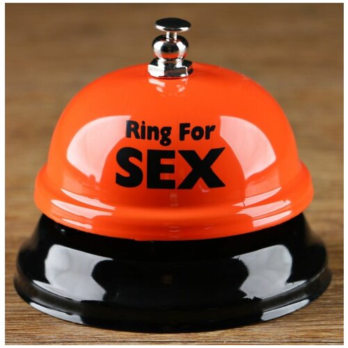 Звонок настольный Ring for a sex, 7.5х7.5х6.5 см, белый 2757070