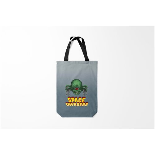 фото Сумка-шоппер / 31х42 см / геймерам / разные игры space invaders old game z burnettie