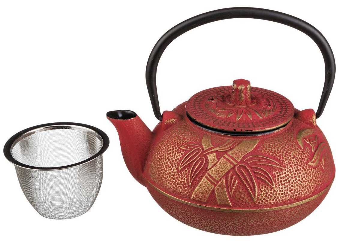 Lefard Заварочный чайник чугунный Red star с эмалированным покрытием внутри 600 мл