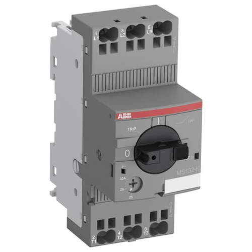 ABB Выключатель автоматический MS132-16L 100кА с втычными клеммами с регулир. тепловой защитой 10A-16А Класс тепл. расцепит. 10