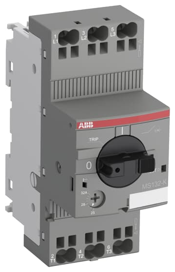 ABB Выключатель автоматический MS132-16L 100кА с втычными клеммами с регулир. тепловой защитой 10A-16А Класс тепл. расцепит. 10