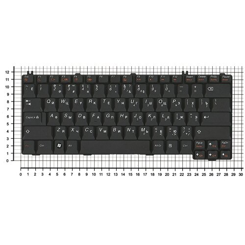 Клавиатура для ноутбука Lenovo 25007500 черная 98000₽
