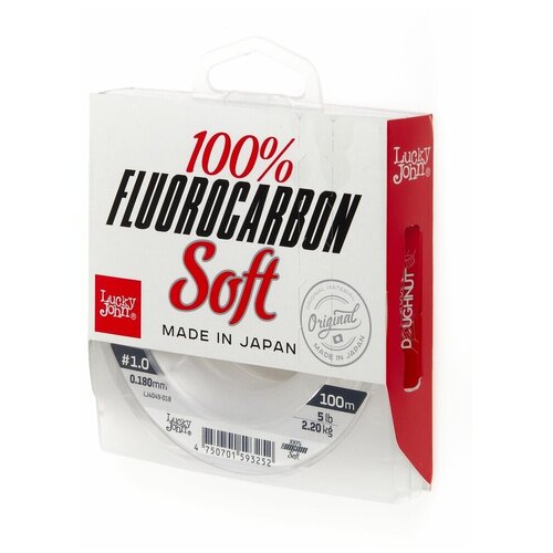 Леска монофильная Lucky John FLUOROCARBON Soft 100/018