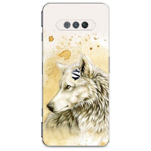 фото Силиконовый чехол "волк профиль" на xiaomi black shark 4s / сяоми блэк шарк 4s case place