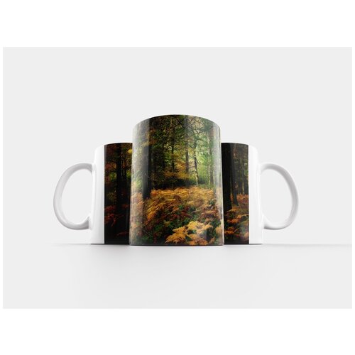 фото Кружка "лесной массив, лес, осень" 320 мл lotsprints