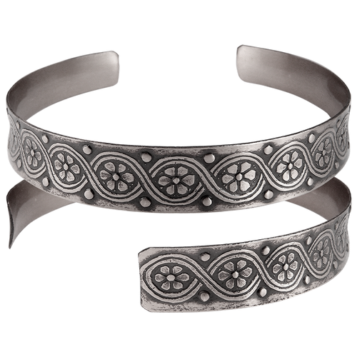 фото Sbormag браслет вогнутый «цветы и зерна»