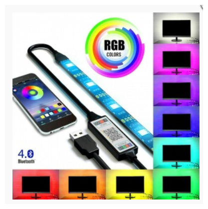 Лента светодиодная Огонек OG-LDL07 RGB Bluetooth 2м - фотография № 1