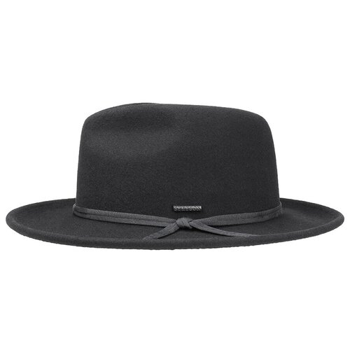 фото Шляпа федора stetson, шерсть, утепленная, размер 61, черный