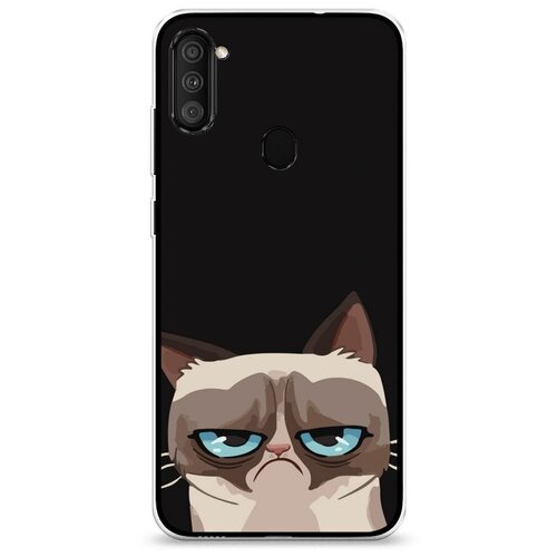 фото Силиконовый чехол "помятый кот" на samsung galaxy m11 / самсунг галакси м11 case place