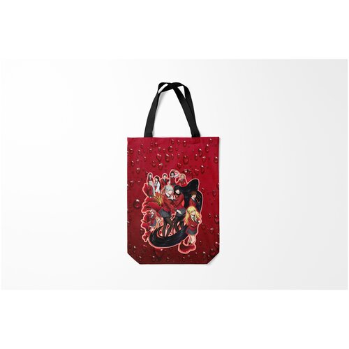 фото Сумка-шоппер / 31х42 см / аниме / безумный азарт kakegurui burnettie