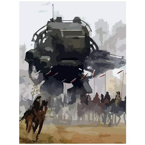 Картина по номерам на холсте настольная игра Серп Iron Harvest - 6981 В 30x40