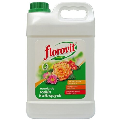 Удобрение Florovit для цветущих растений жидкое - 3 л удобрение florovit жидкое органоминеральное pro natura mikroflora 3в1 для цветущих растений 1л