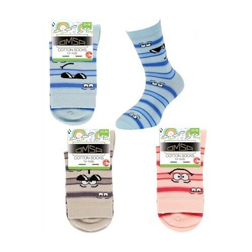 фото Омса(omsa). носки детские глазки 21p67 blu chiaro 27-30