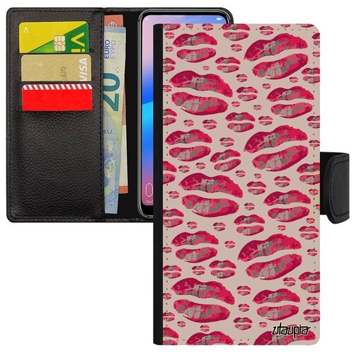 фото Чехол-книжка на смартфон // galaxy a10 // "губы" вкус бомонд, utaupia, розовый