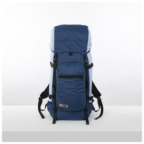 фото Рюкзак туристический, 60 л, отдел на шнурке, наружный карман, 2 боковые сетки, цвет синий/голубой mikimarket
